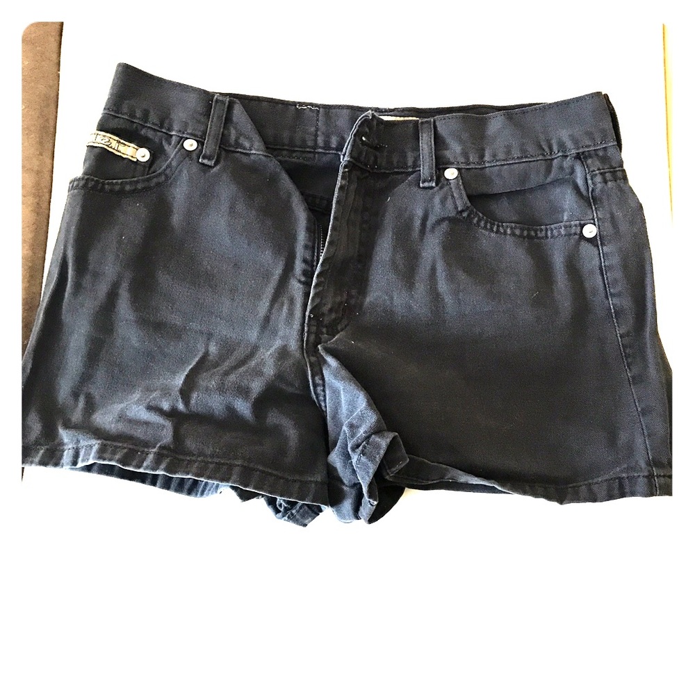 L.e.i. Vintage high waist black shorts